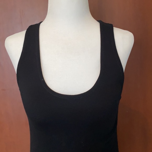 Theory Black Tie Dress with Leather - NEW - Picture 5 of 12